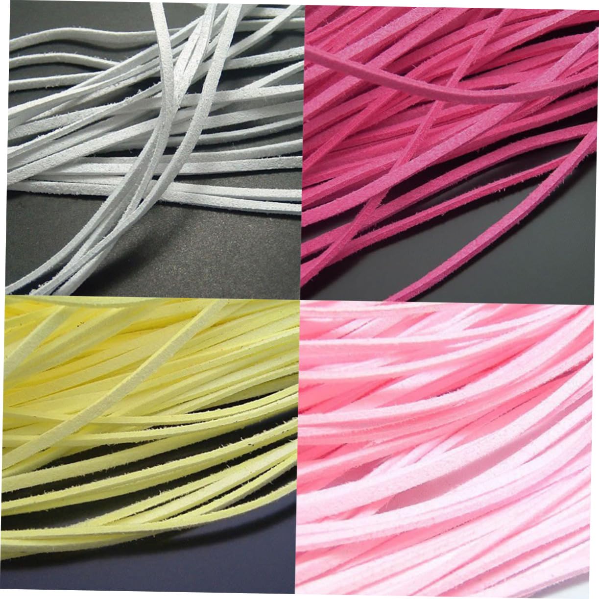 AUTSUPPL Create Your Own Jewelry 20 Pcs 3mm Faux Leather Cord 100 Cord Ends Ideal for DIY Bracelets Necklaces