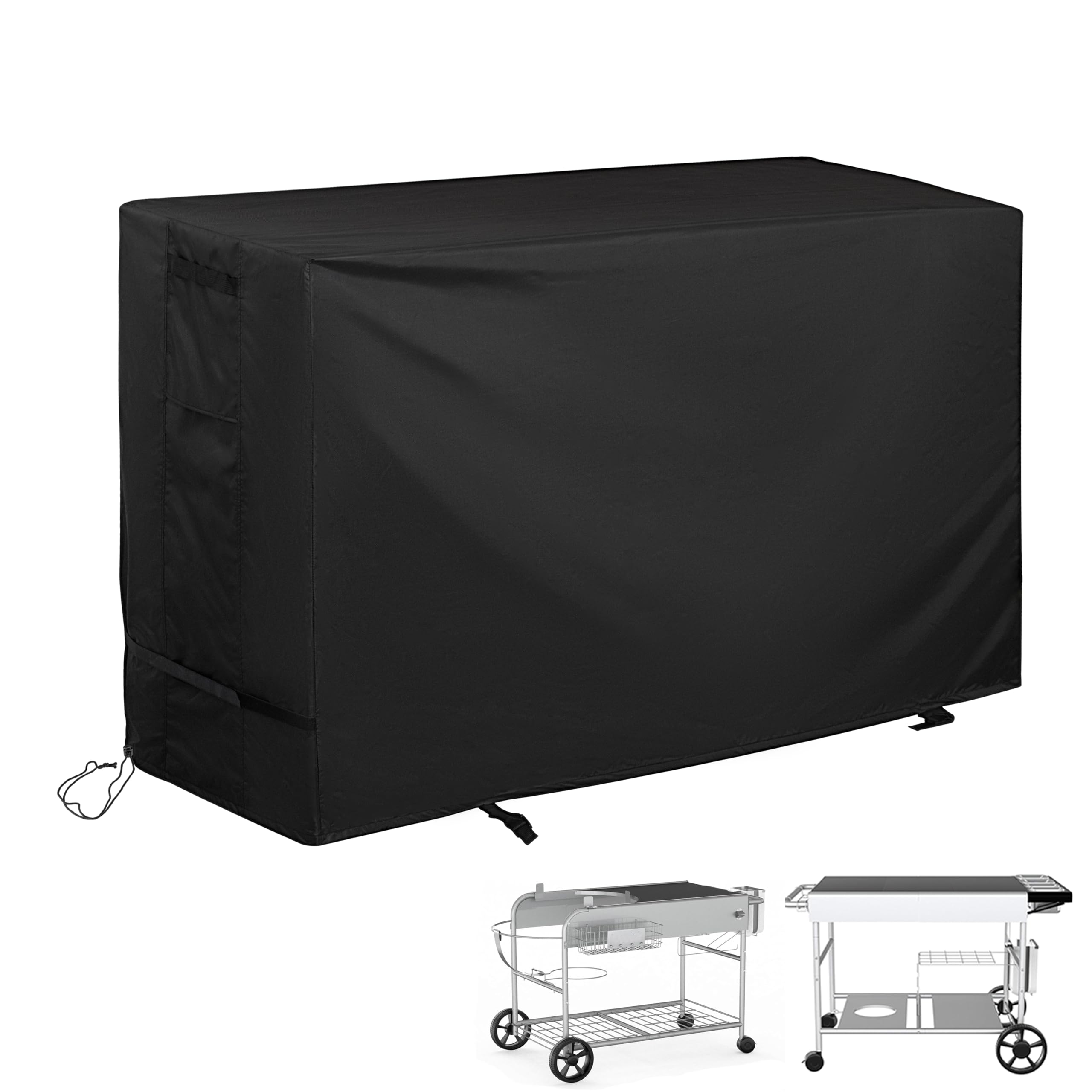 Starcrew Pizza Oven Table Cover for BBQMall Pizza Oven Table Cart, Outdoor Grill Cart Cover for GRILL FORCE Pizza Oven Stand/Pizza Topping Station