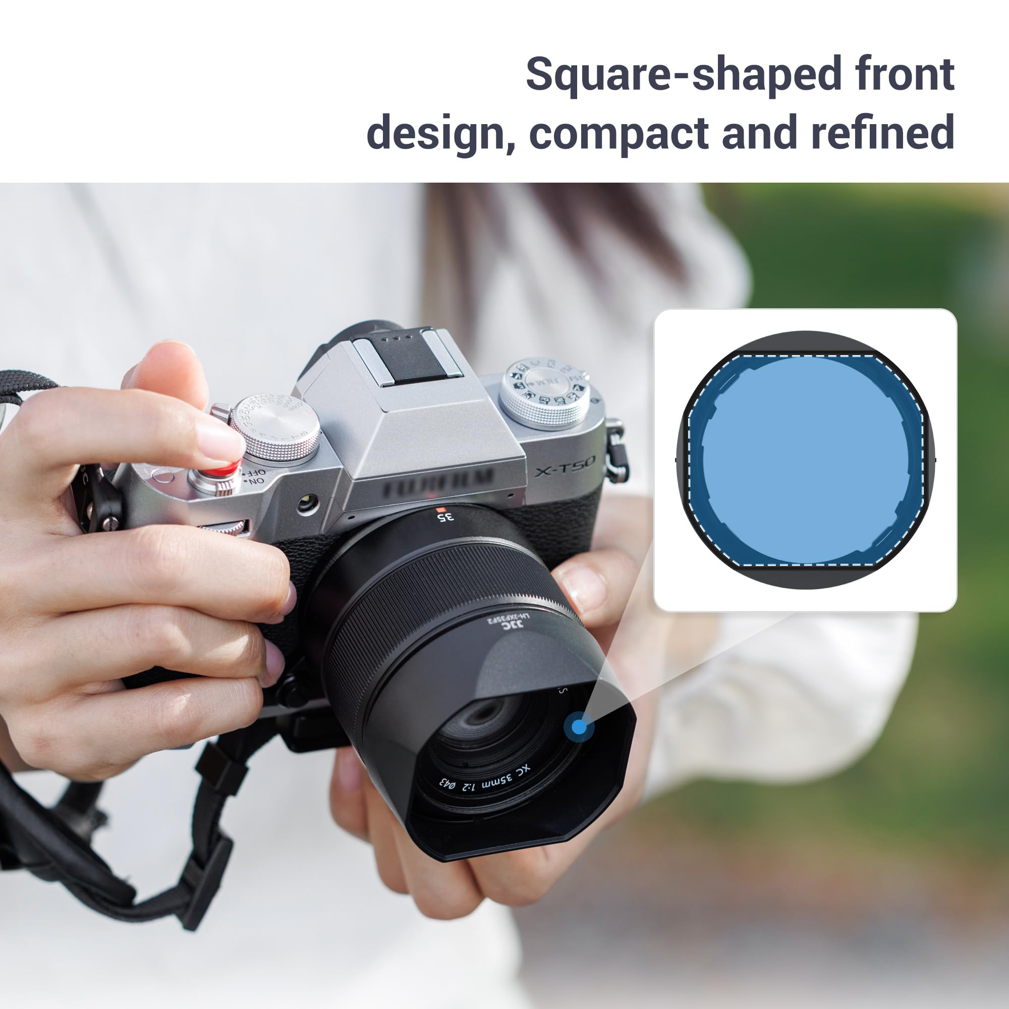 Amazon.com : JJC Bayonet Lens Hood Shade for Fuji Fujifilm XF 35mm