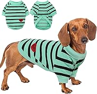 Vista 48 de Camiseta a rayas para perros y gatos, chaleco de algodón para primavera, verano, para mascotas, adecuada para mascotas pequeñas y medianas