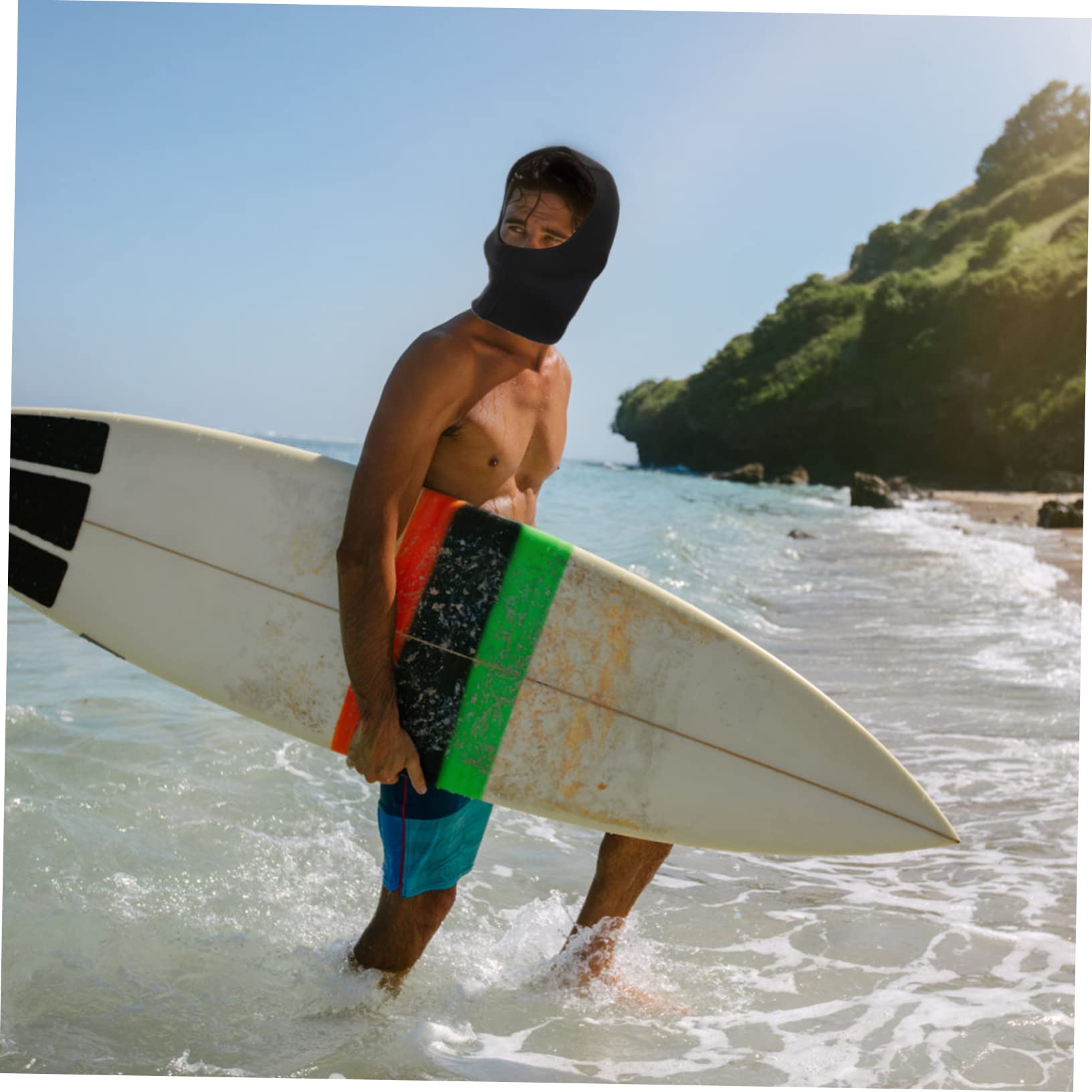 JUMPLAWN Scuba Cap Diving Hood Snorkeling Hat Full Mask Warming Hat Uv for Beach Swimming Diving