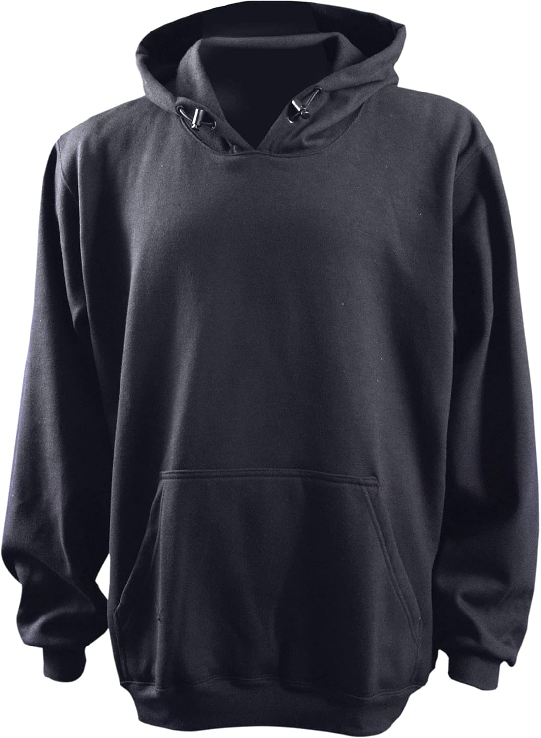 OccuNomix LUX-SWTZFR-N2X Flame Resistant Zip-Up Hoodie Sweatshirt, Non-ANSI, 14.25oz Breathable Modacrylic/Poly/Cotton Fleece Blend, 2X-Large, Navy