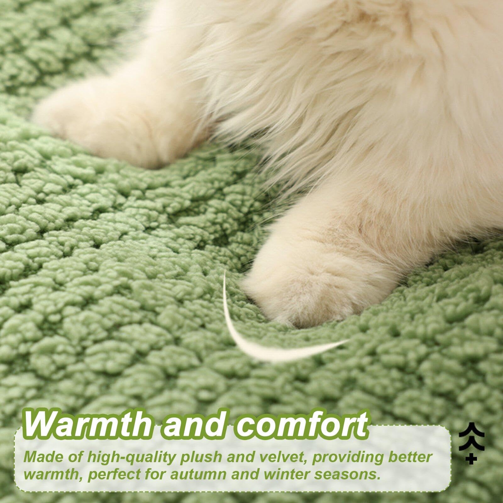 YAGE Kalmerend kattenbed, pluizig pluche kattenbed, wasbaar