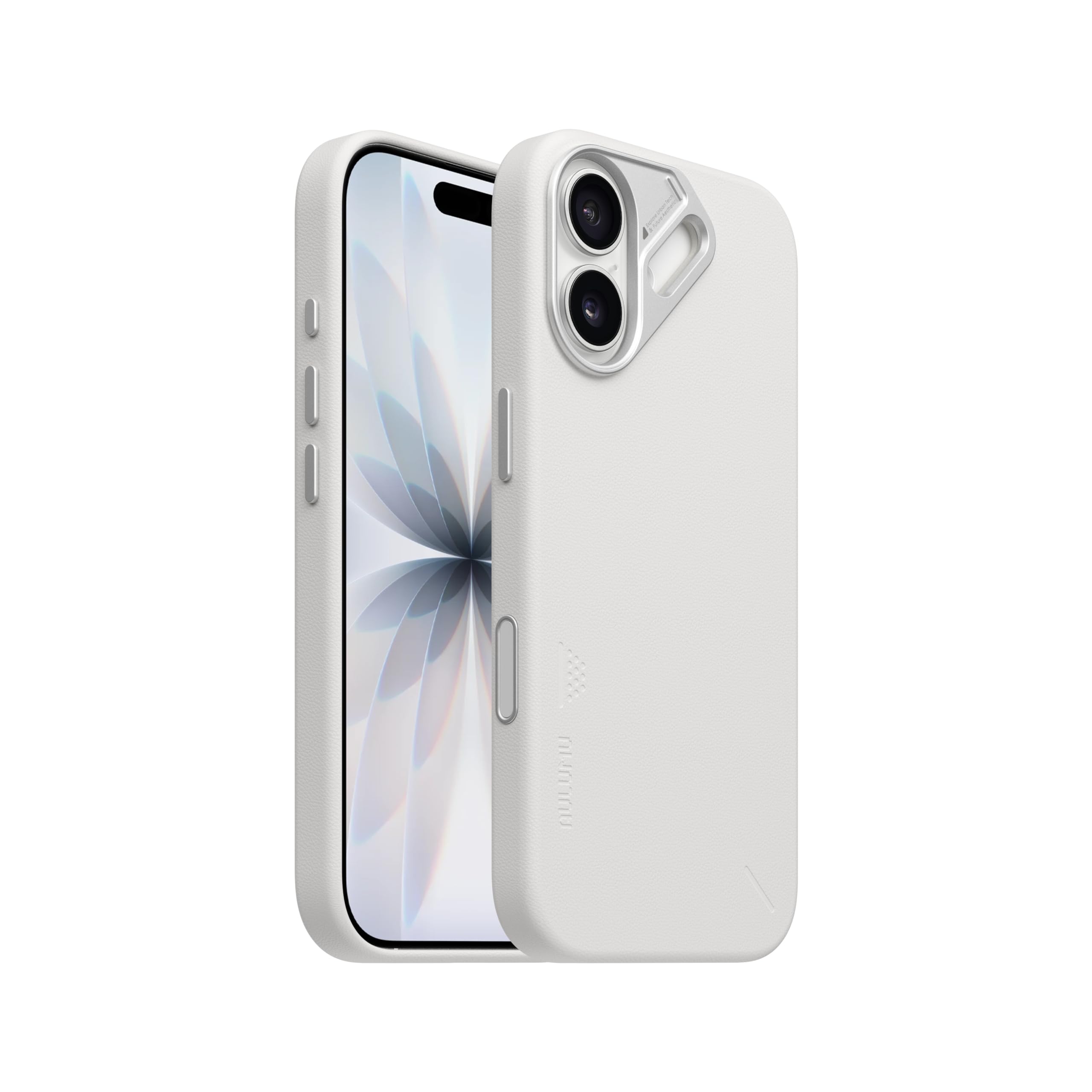 Aulumu A17 Vegan Leather iPhone 17 Case - White - Image 1