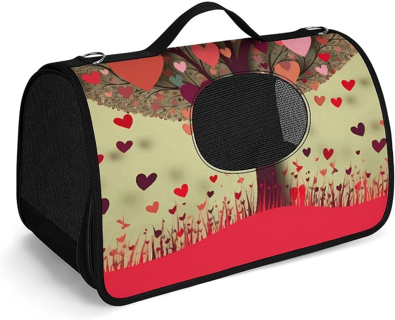 Pet Handbags, Heart Tree Printed Pet Handbags,folding Pet Bags,new Pet Handbags,universal Pet Handbags, 45X26X23.5cm