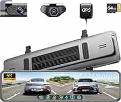 AZDOME デジタルインナーミラー ミラー型前後ドライブレコーダー PG17 AZDOME PG16S-R/PG02S-R/M63/PG17/PG02/PG17-R 10m ドライブ