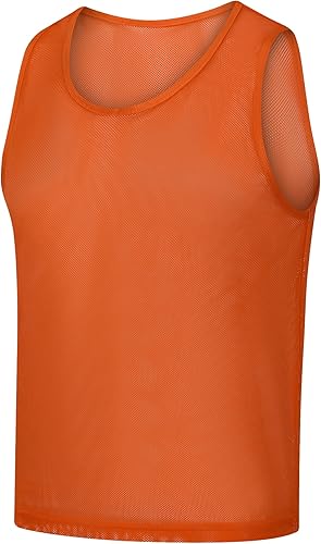 Miniatura 10 de SPTEHW Scrimmage - Chalecos de entrenamiento de equipo para niños, jóvenes y adultos, fútbol, baloncesto (paquete de 12)