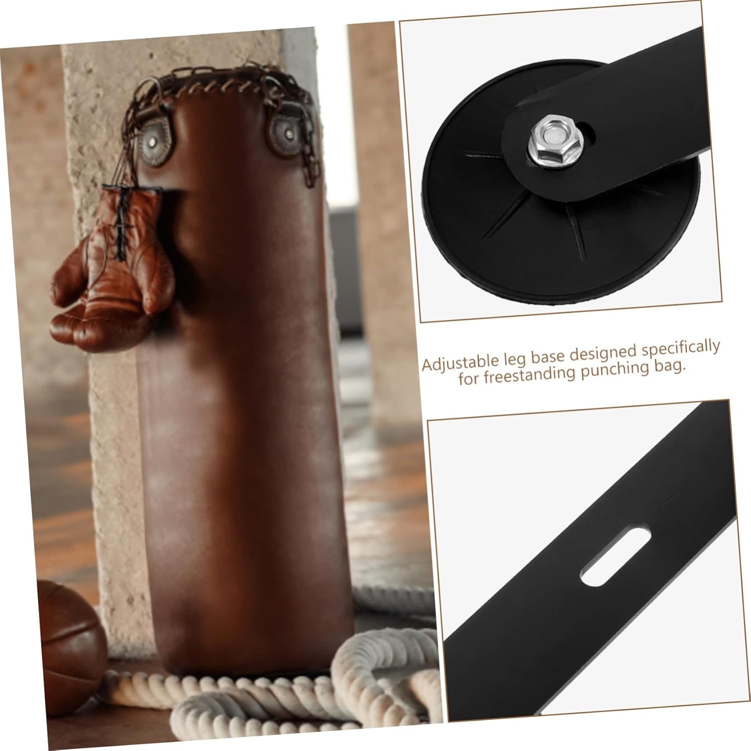 Totority Freestanding Punching Legs Set with Suction Cups and Stable Foundation for Intense Training Easy to Install for Martial Arts Enthusiasts