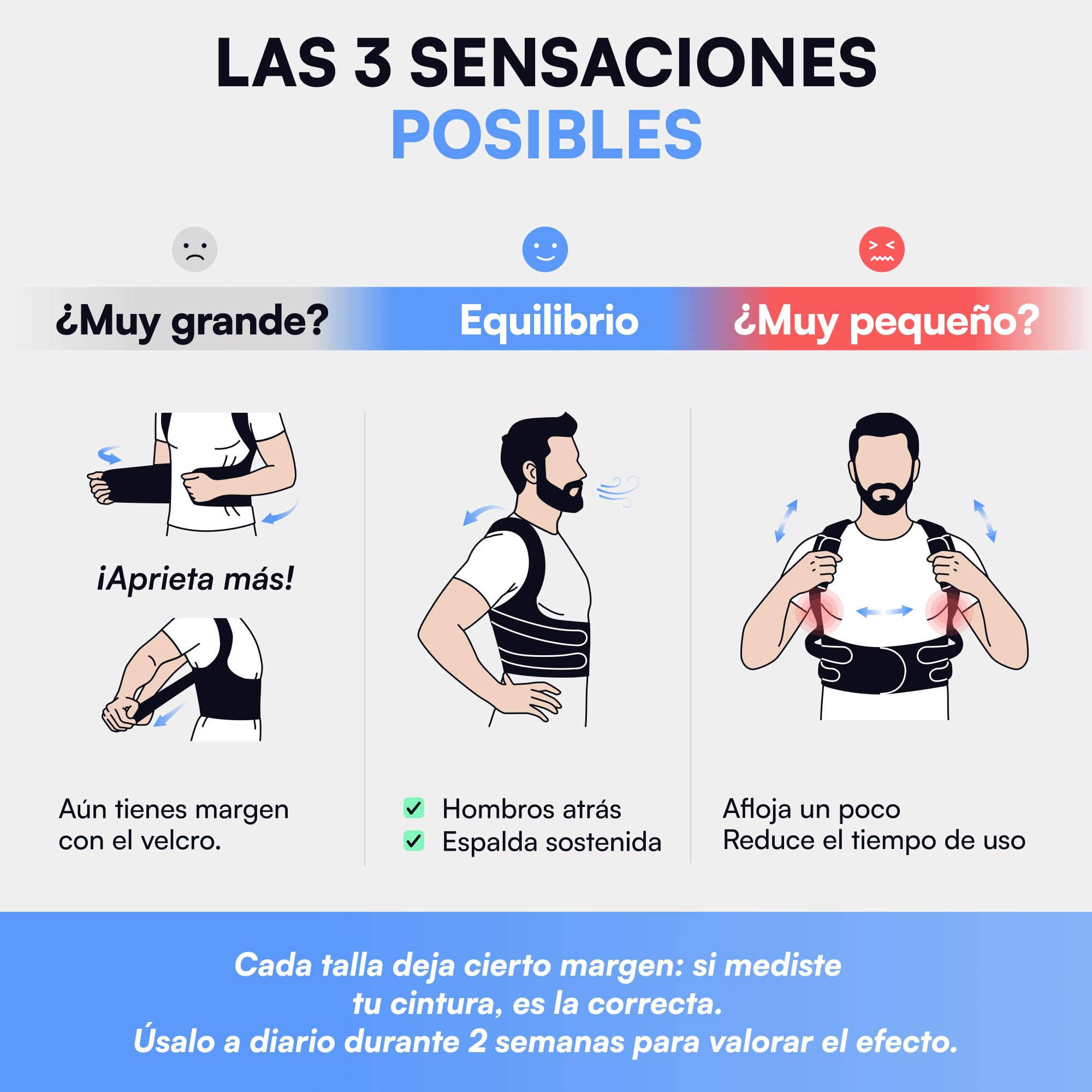 Corrector Postura Espalda Hombre Mujer - Corrector de Espalda y Corrector de Postura Ajustable para Espalda Recta, con 2 Almohadillas de Hombro