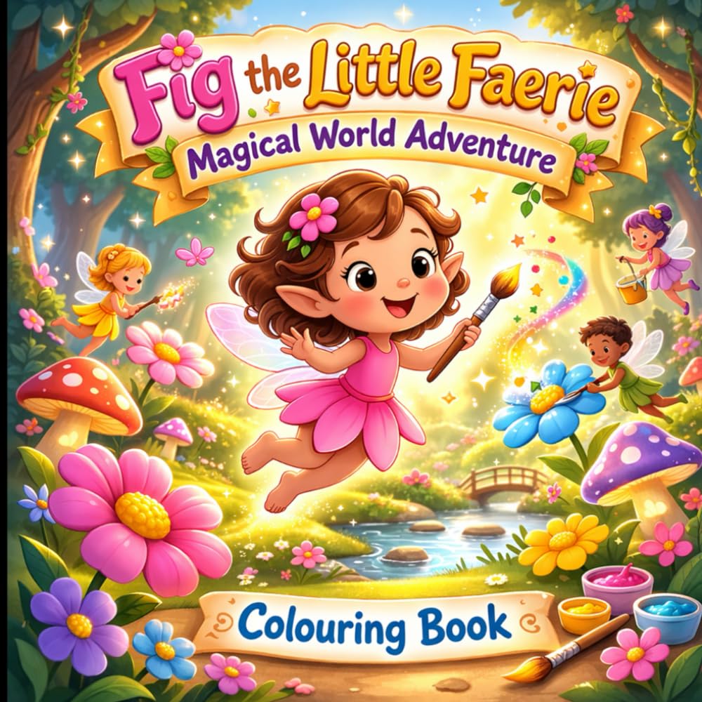 Fig the Little Faerie: Magical World Adventure: Fun & Magical Colouring Book for Kids Ages 3–8