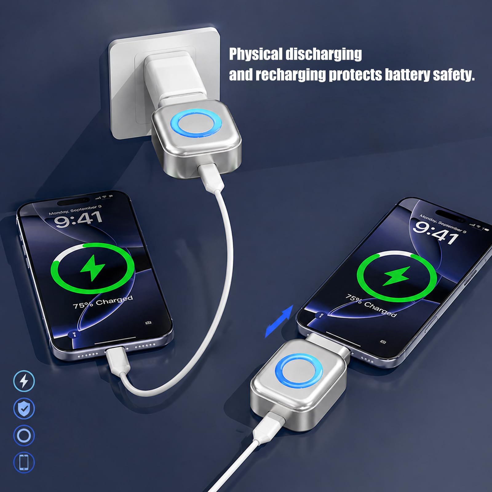 Adaptadores de cargadores inteligentes con cortes de alimentación de IA para carga rápida de hasta 140 W PD3.1 Dispositivos compatibles con cargadores de apagado automático de inteligencia