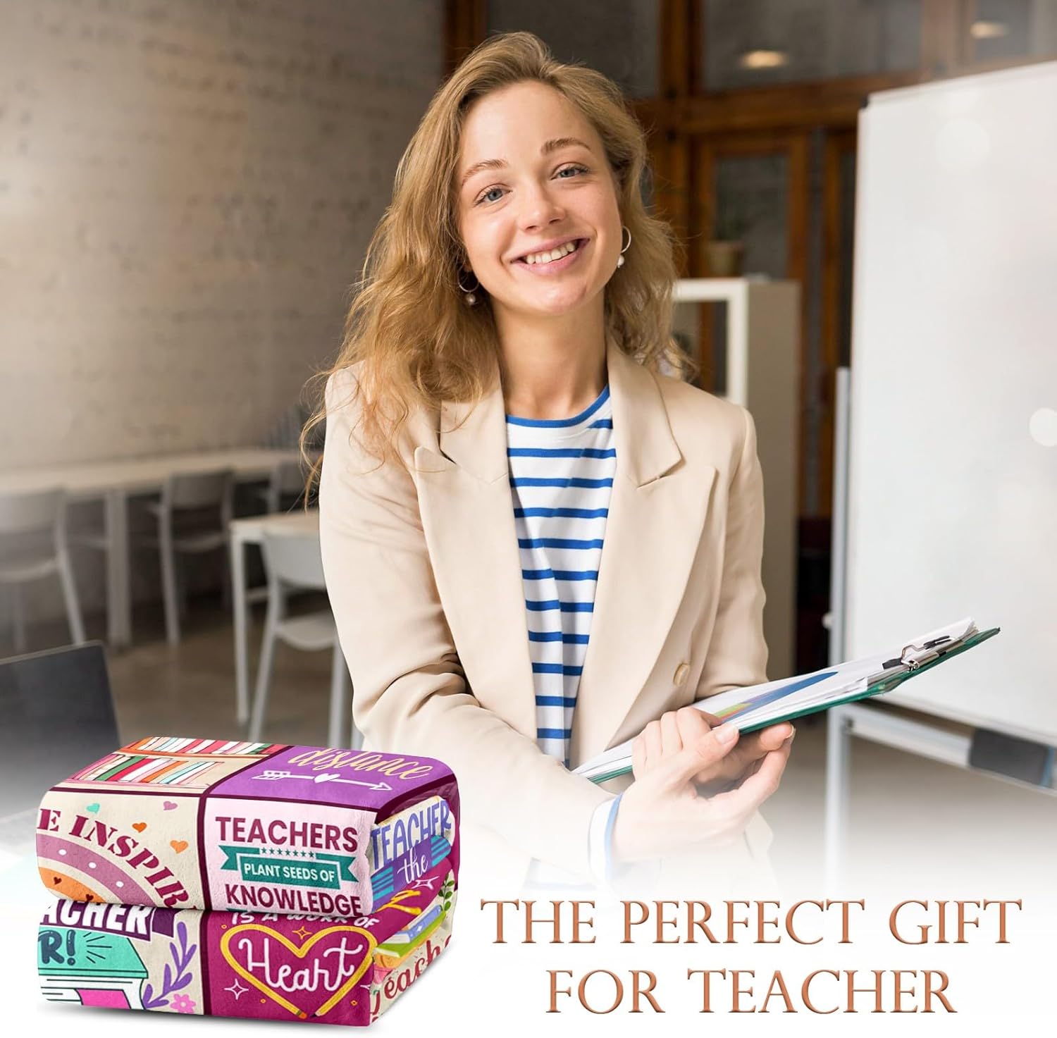 Teacher Appreciation Gifts - Teacher Gifts for Women - Presents for Teach Women - Best Teach Appreciation Presents for Female Ideas - Professor Christmas Retirement Birthday Blanket 60"X80"