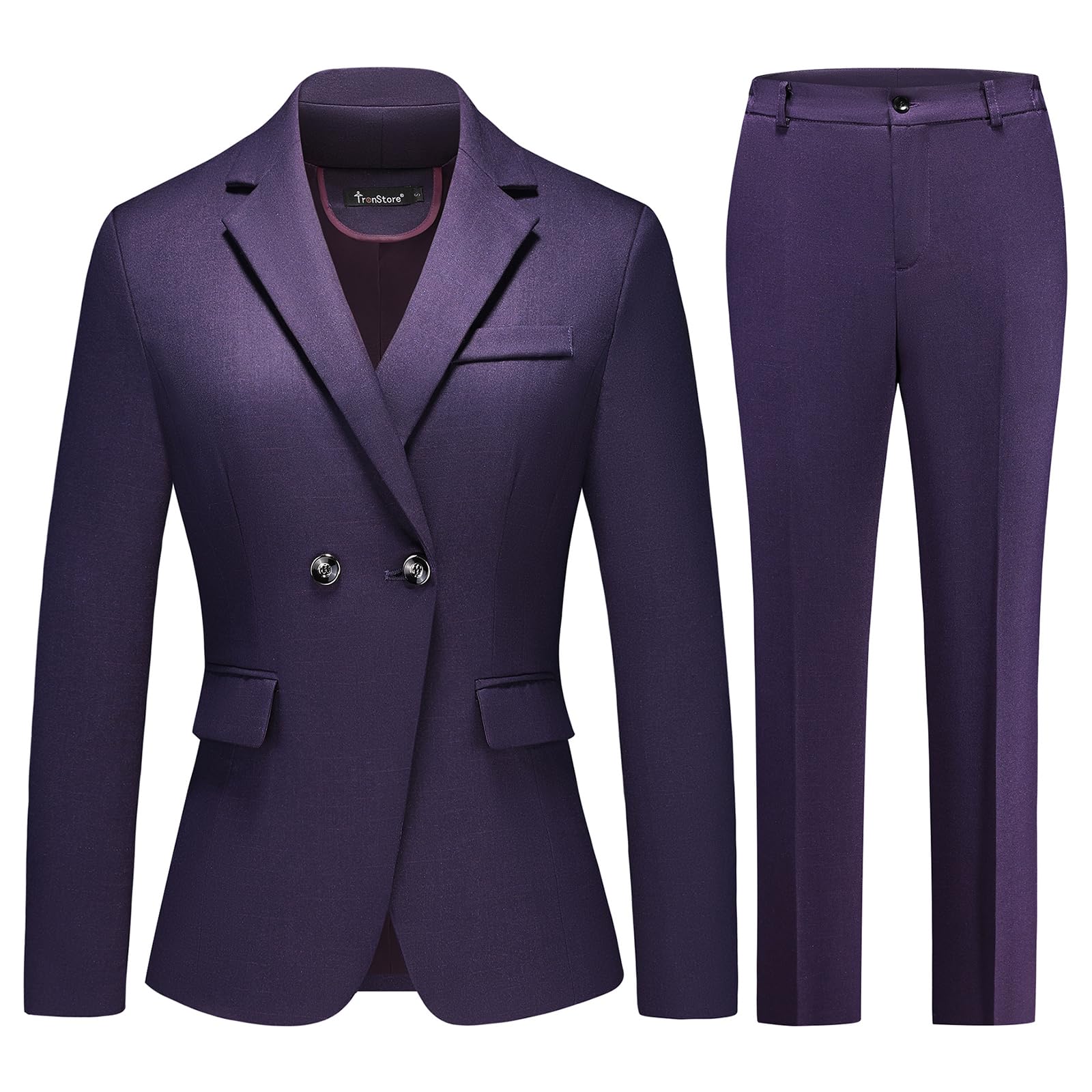 Womens Plaid Suit 2 Piece Set Work Dresses Blazer Pants Suiting for Women Office Outfits