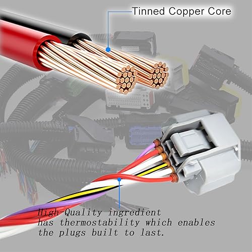 Miniatura 2 de IXGKHC Sensor de flujo de aire masivo Conector Conector de Coleta Arnés 22680-1MG0A AFH60M-39 Reemplazo para Nissan Infinity