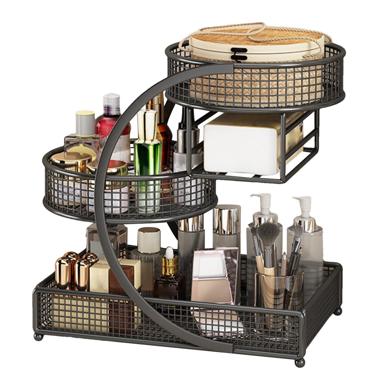 Organizador de maquillaje multiusos para almacenamiento de cosméticos