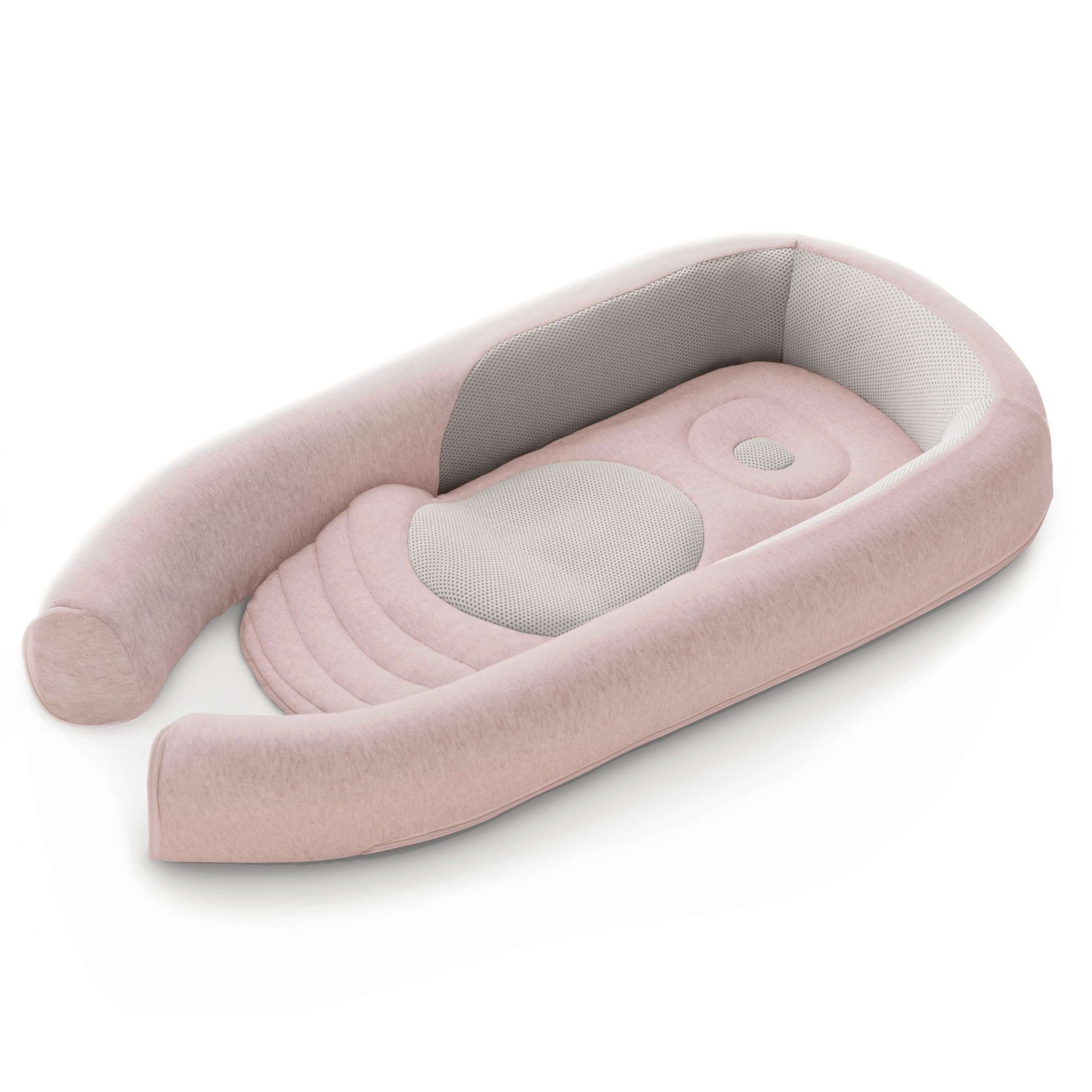 Inglesina Welcome Pod Baby Nest Ergonomico 0-8 Mesi, Riduttore Lettino Traspirante in bambù e Cotone, Sfoderabile e Lavabile, Delicate Pink