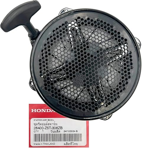 KINDZA Arrancador de retroceso genuino 28400-Z5T-306ZB para Honda EB4000X EB5000X EB65000X EM4000sx EM5000sxk3 EM5000sxk2 generadores OEM