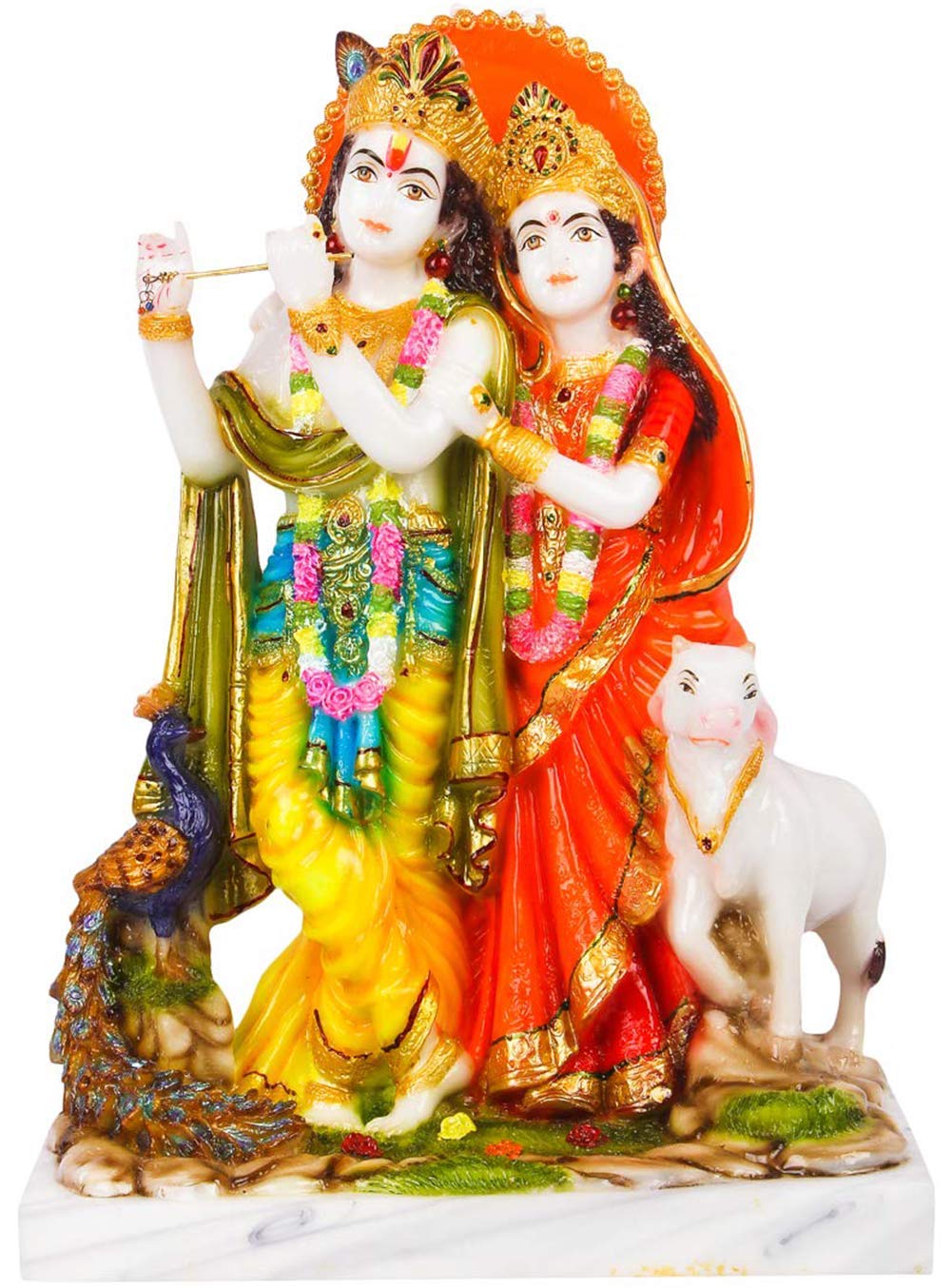 Buy Radha Krishna Marble Idols murti for Pooja Room Idols Home Decor