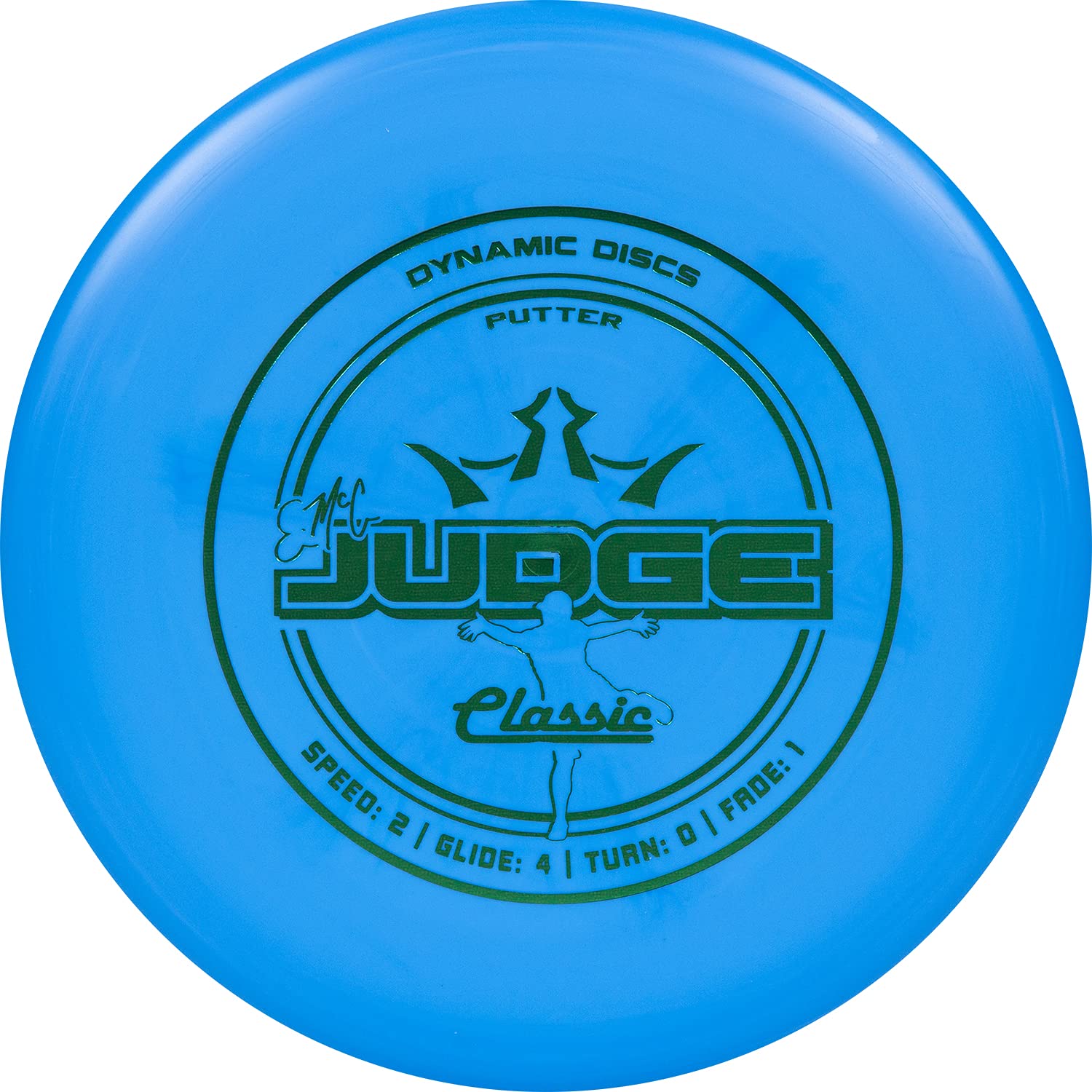 Dynamic Discs Classic EMAC Judge Disc Golf Putter | Great Putt and Approach Frisbee Golf Disc for Beginners | Designed by Disc Golf World Champion Eric McCabe (Blue)