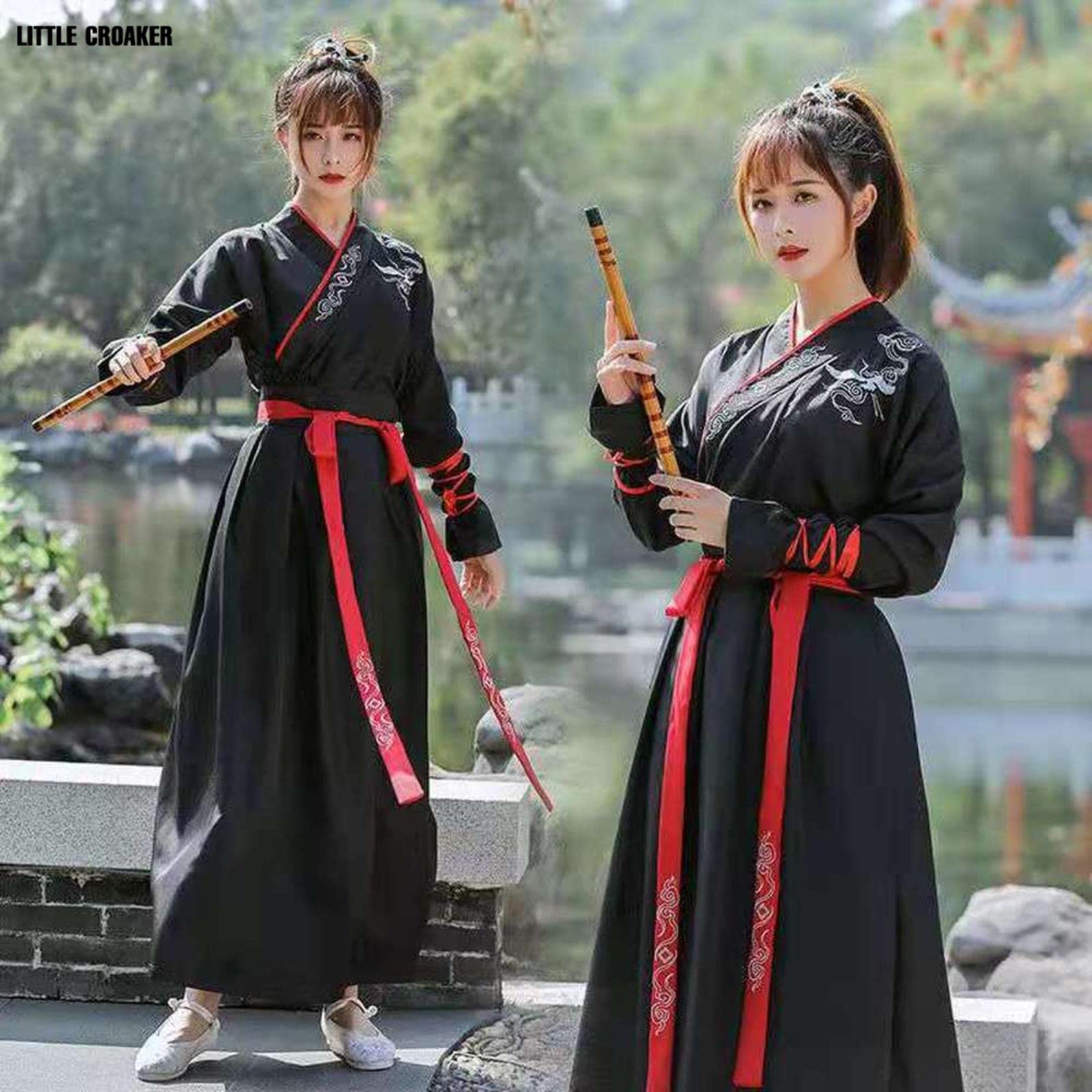 Tang Dynasty Klasyczny Hanfu Szata Tradycyjny Starożytny Szermierz Kostiumy Tang Garnitur Folk CP Pary Hanfu Strój Cosplay