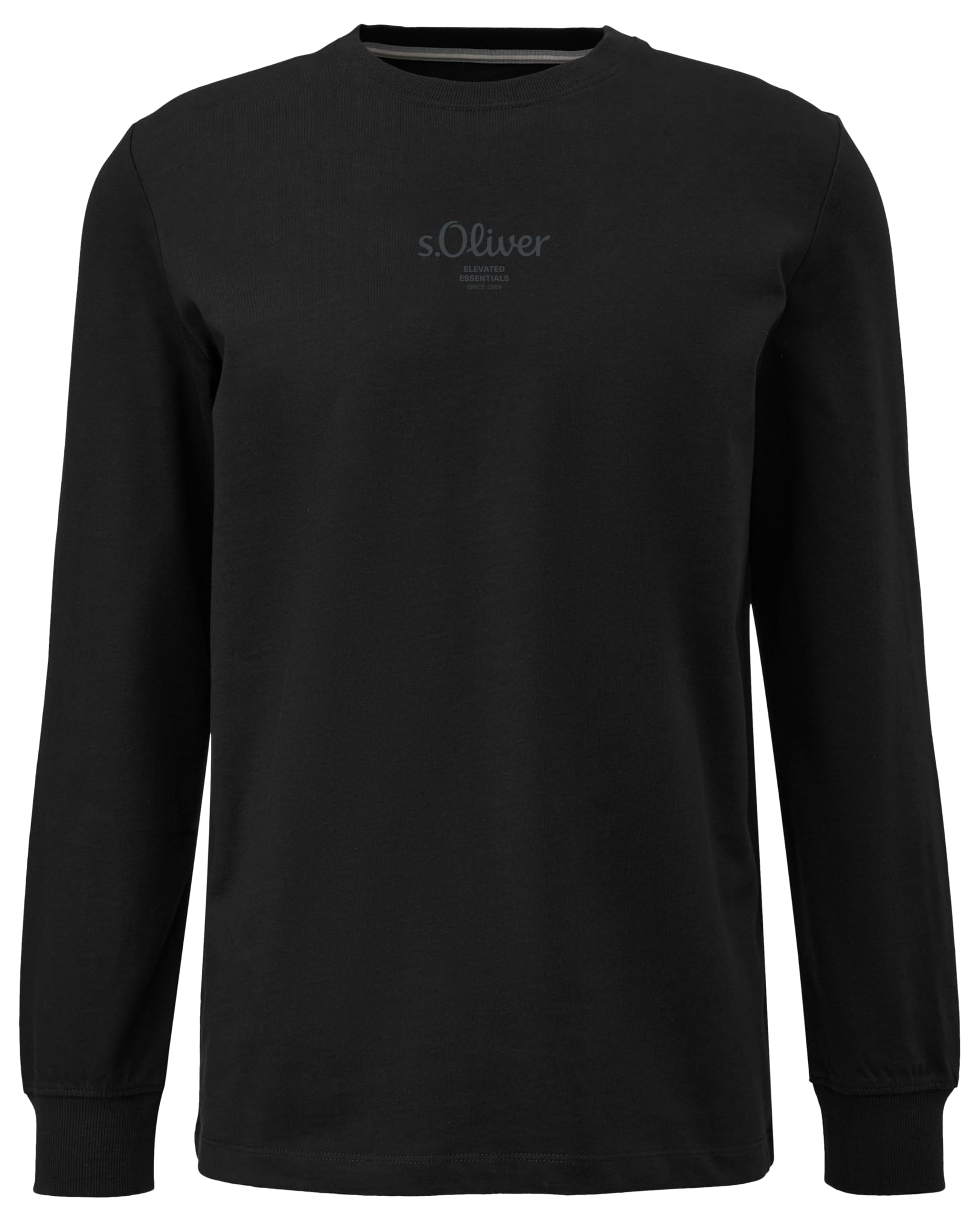 s.Oliver Mens Long Sleeve Logo Embroidered Shirt