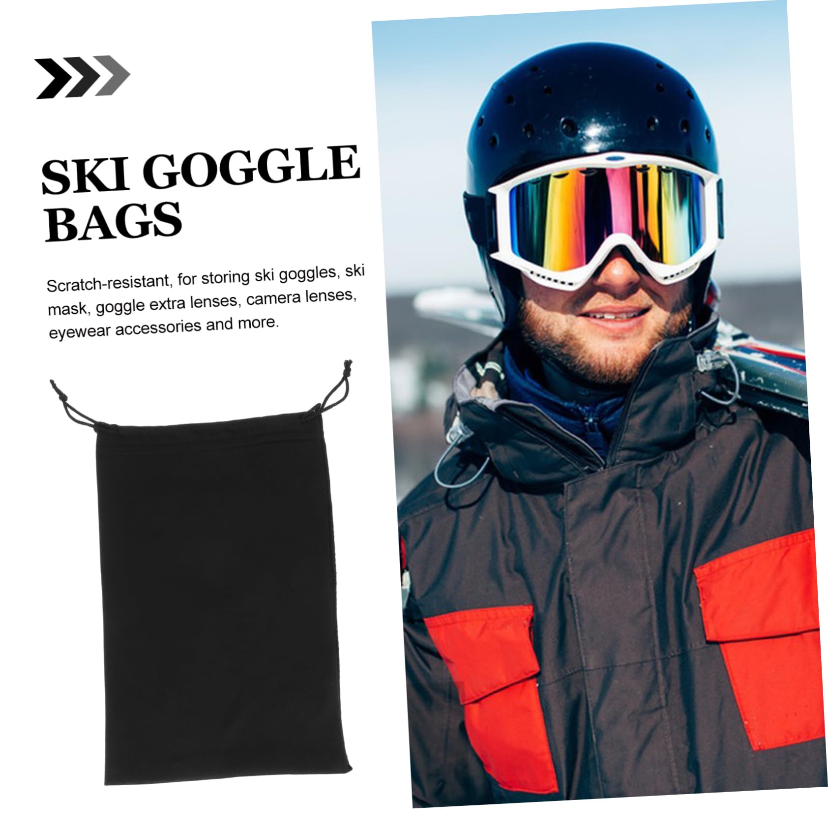 50pièces Pochette De pour De Ski Étui Microfibre pour De Soleil De Transport Pratique Et Dimensions