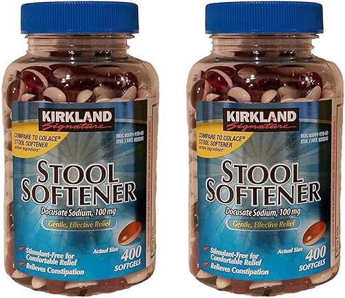 Kirkland Signature JAKLAHQ - Suavizador de taburetes, 400 cápsulas blandas, 2 unidades