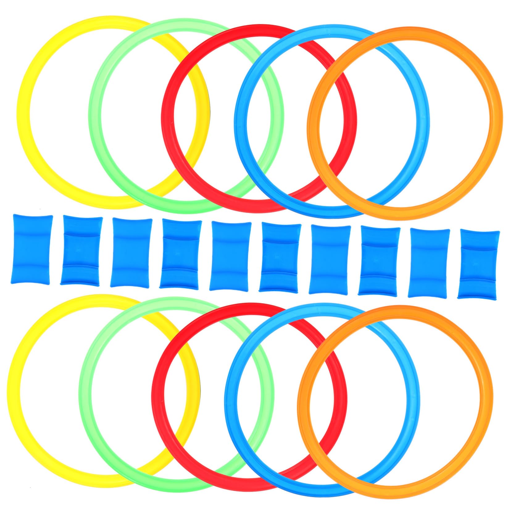 ifundom 1 Set Outdoor Toss Rings Parent Interactive for Ages Durable Pool Rings for Fun Family Games Lightweight Portable Configuration