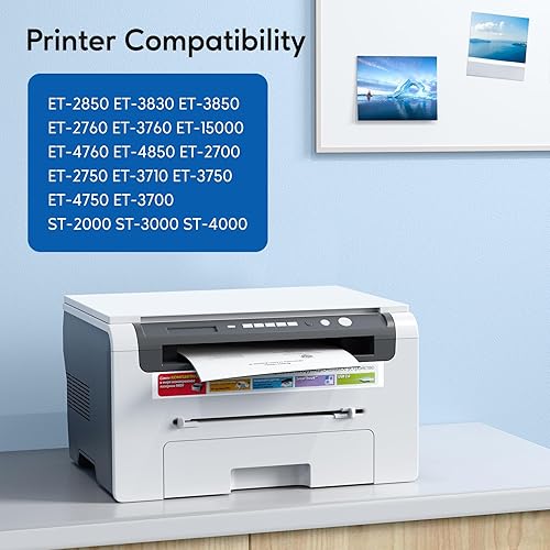 Miniatura 2 de 502 botellas de tinta de repuesto compatibles de alta capacidad para impresoras ET-2750 ET2720 ET-2803 ET-2800 ET-3750 ET-4750 ET-3760 ET-4760