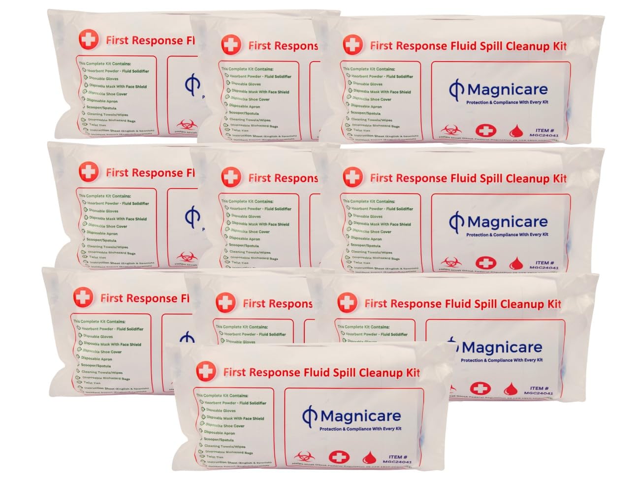 Bodily Fluid Clean Up Kit & Vomit Clean Up Pack - Be OSHA Compliant — Amazon image 10