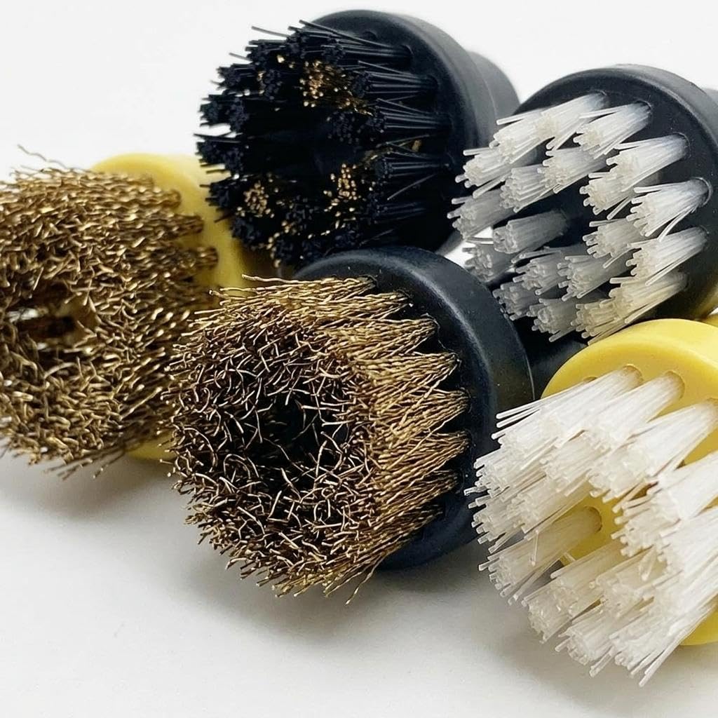 Ensemble D'accessoires pour Nettoyeurs Vapeur : en Microfibre, Buse, Brosses Rondes pour Carrelage et, 14 Pièces