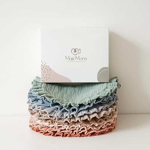 Miniatura 6 de Baberos de muselina con bandana para bebé, baberos para babeo para niños y niñas unisex, juego de baberos de algodón suave y absorbente para