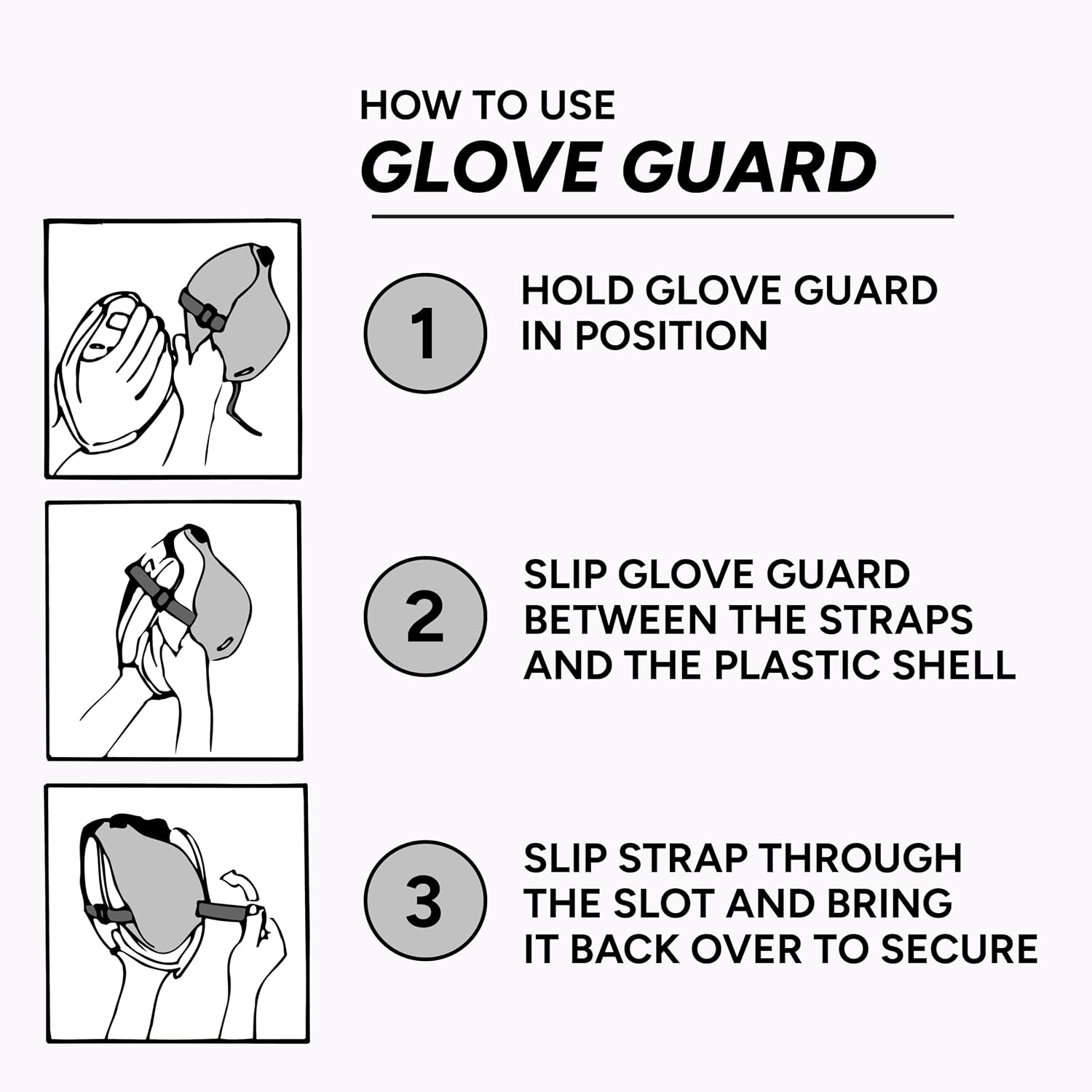 Markwort Glove Guard, Black, up to 12"