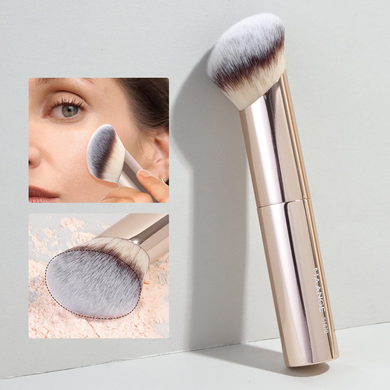 MAANGE Double-Ended Makeup Brush Set