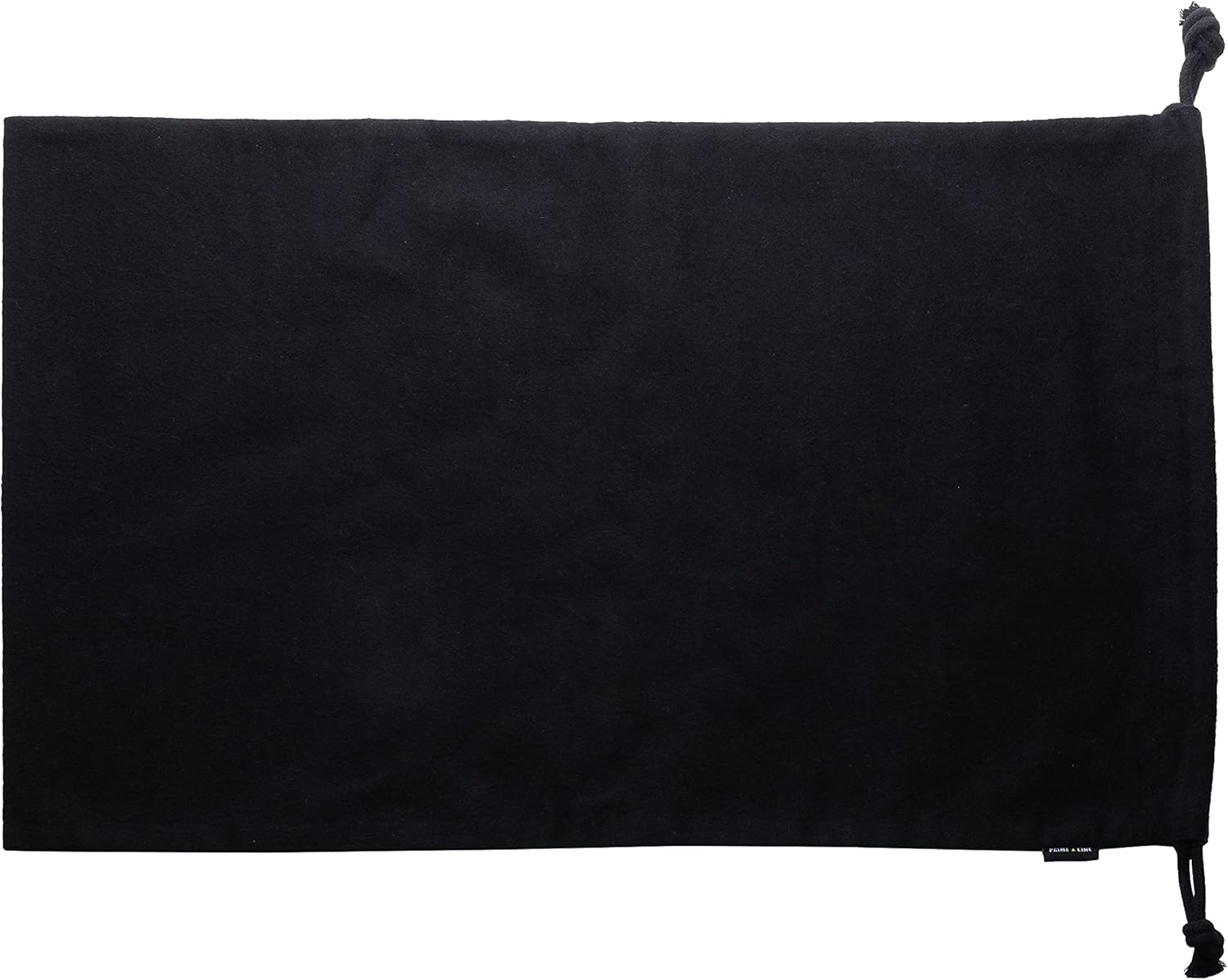 ZENPAC Cloth Bags, Black Duster Flannel Boot Storage with Drawstring Closure, Washable Breathable Cotton Fabric for Shoe, Luggage, 12.5x20.5, 2 Pack - Image 2