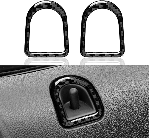 Accesorios de coche Etiqueta de bloqueo de puerta para Ford Mustang 2005 2006 2007 2008 2009 cubierta de fibra de carbono