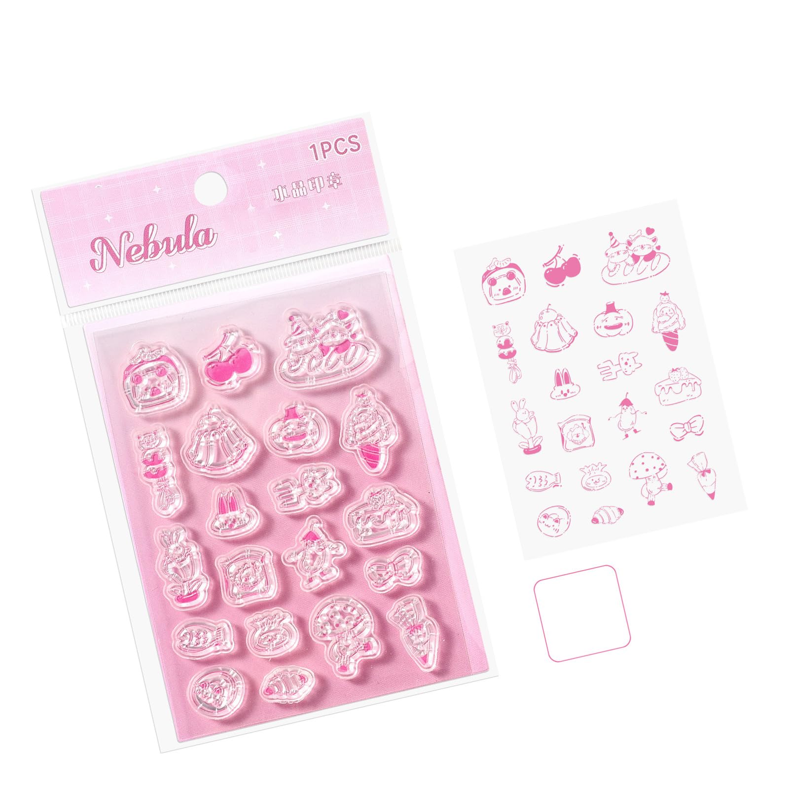 Journal Stamper Set with Anti Slip Grip Acrylic Handle for Journal Diary Notebook Scrapbooking and Paper Craft Project Acrylic Handle Seal Set Alignment Seal