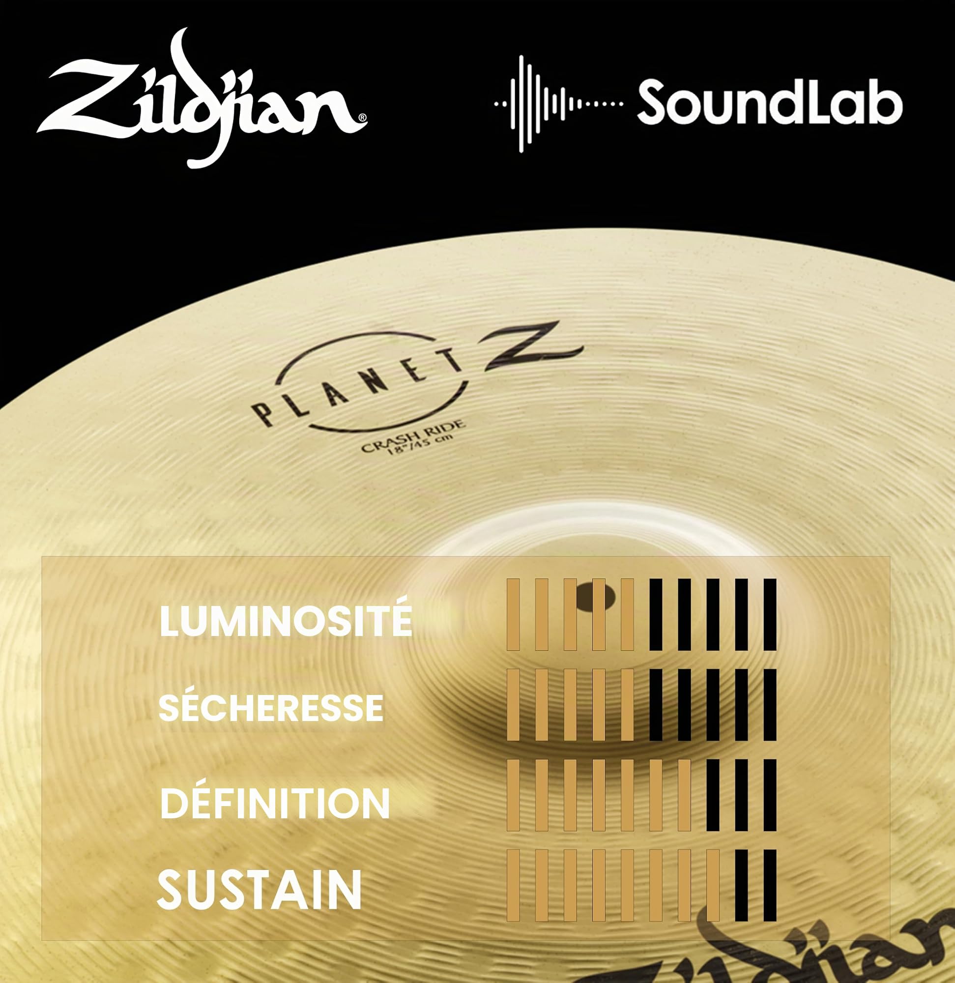 Zildjian Planet Z Crash Ride 18" Version 2020 - Cymbale Crash Ride