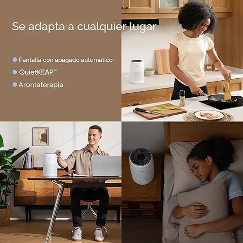 Miniatura 7 de LEVOIT Purificadores de aire para dormitorio, hogar, dormitorio, verificado por AHAM, filtro 3 en 1 con esponja de fragancia, filtros portátiles