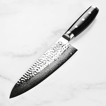 Enso Chef's Knife - Made in Japan - HD Series - VG10 Hammered Damascus Stainless Steel Gyuto - 8
