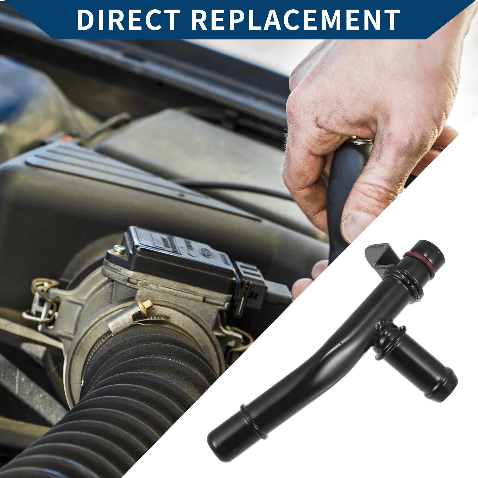 A ABSOPRO Tuyau De Chauffage Moteur No.BR3Z18696A HVAC Pour Ford F-150 2011-2014 Métal Noir