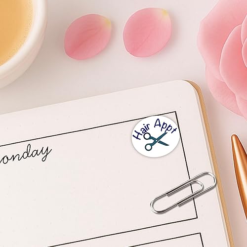 Miniatura 4 de Calcomanías para planificar citas para el cabello, 54 calcomanías de vinilo divertidas (12 pulgadas), día del salón, cuidado personal de belleza,