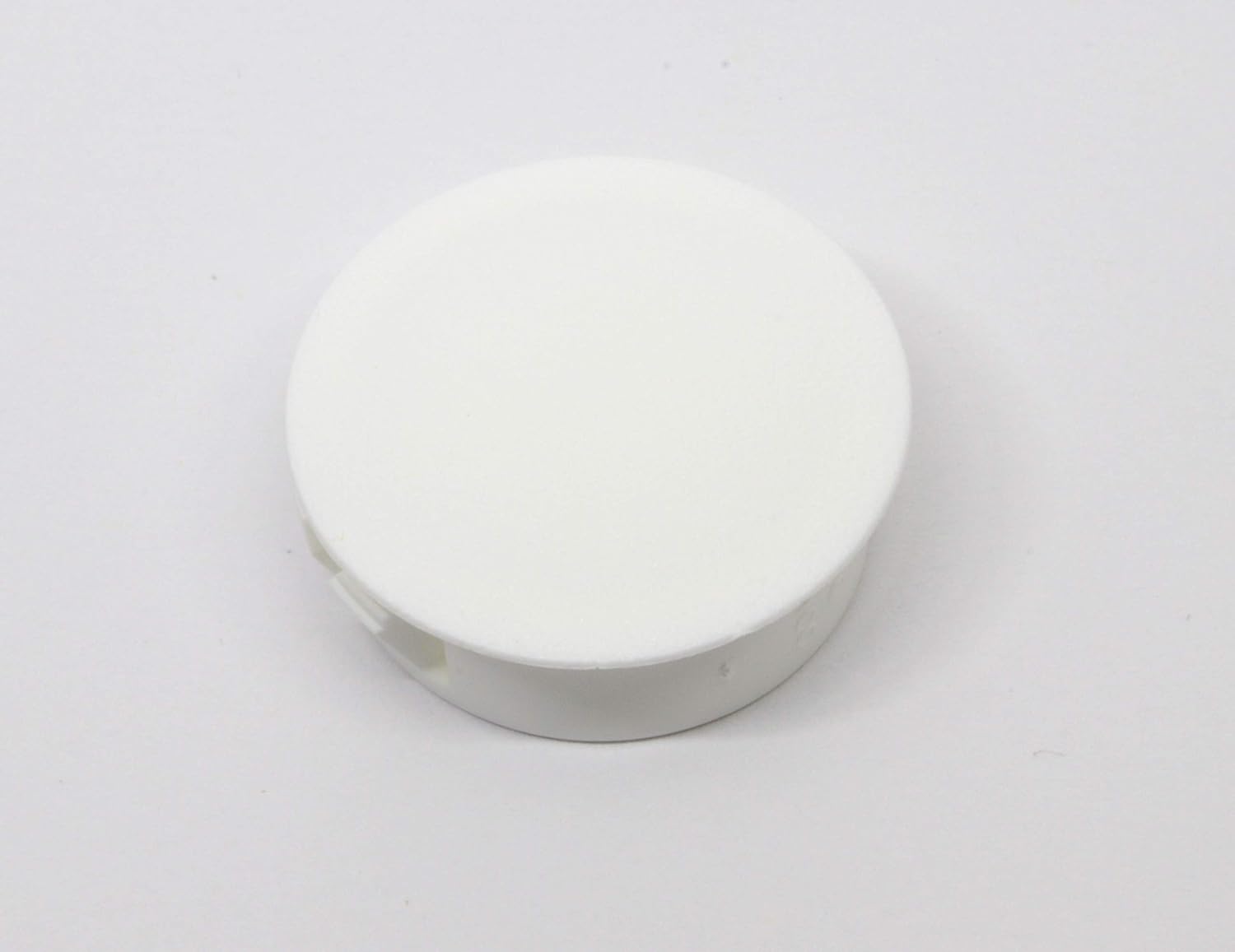White Nylon Push in Locking Hole Plug - Panel Hole Diam 1 1/8", Head Diam 1 1/4", Fits Panel Thickness .016"-.125", Surface Finish Matte-Textured