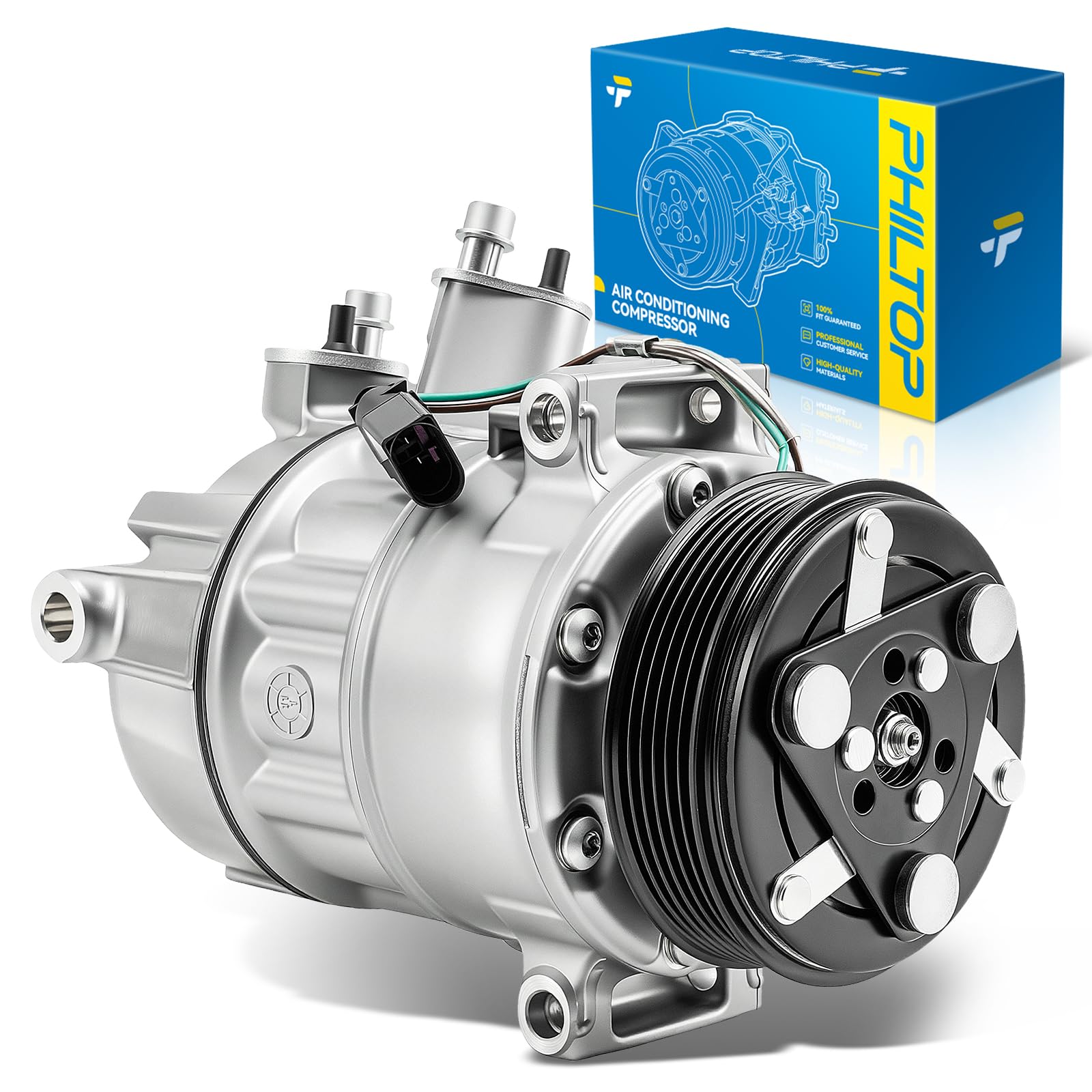 PHILTOP 7N0816803C NEW AC Compressor for Beetle 2015 1.8L, Beetle 2016-2017