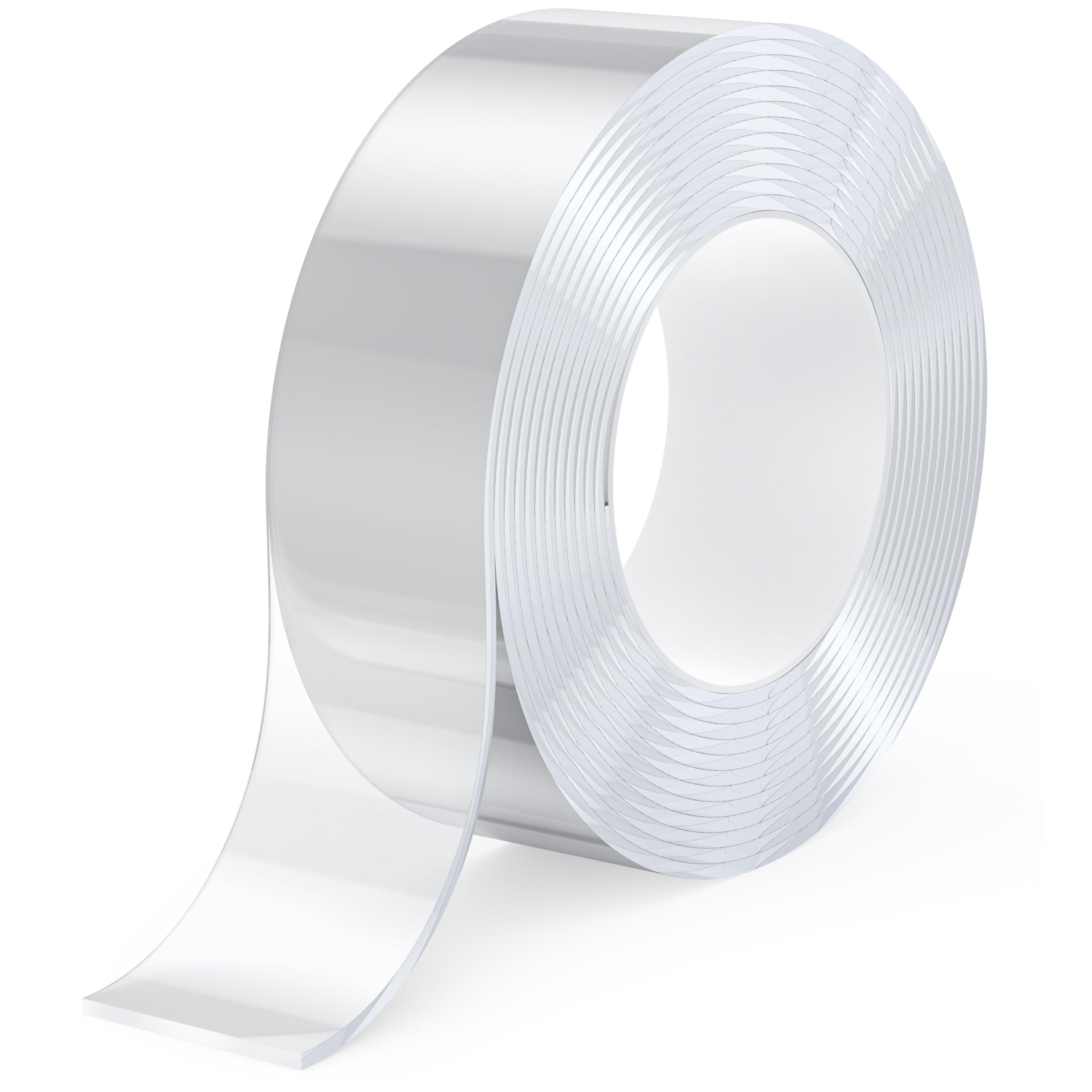 1 Pcs Doppelseitiges Klebeband Extra Stark 3M x 2CM – Abziehbares Nano Tape für Wände, Teppiche & Poster – Transparent & Rückstandsfrei – Starker Halt auf Glas/Metall/Holz