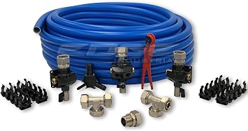 100FT MAXLINE COMPRESSED AIR TUBING MASTER KIT, 1" BENDABLE TUBING WITH THREE AIR OUTLETS M6500, 100FT