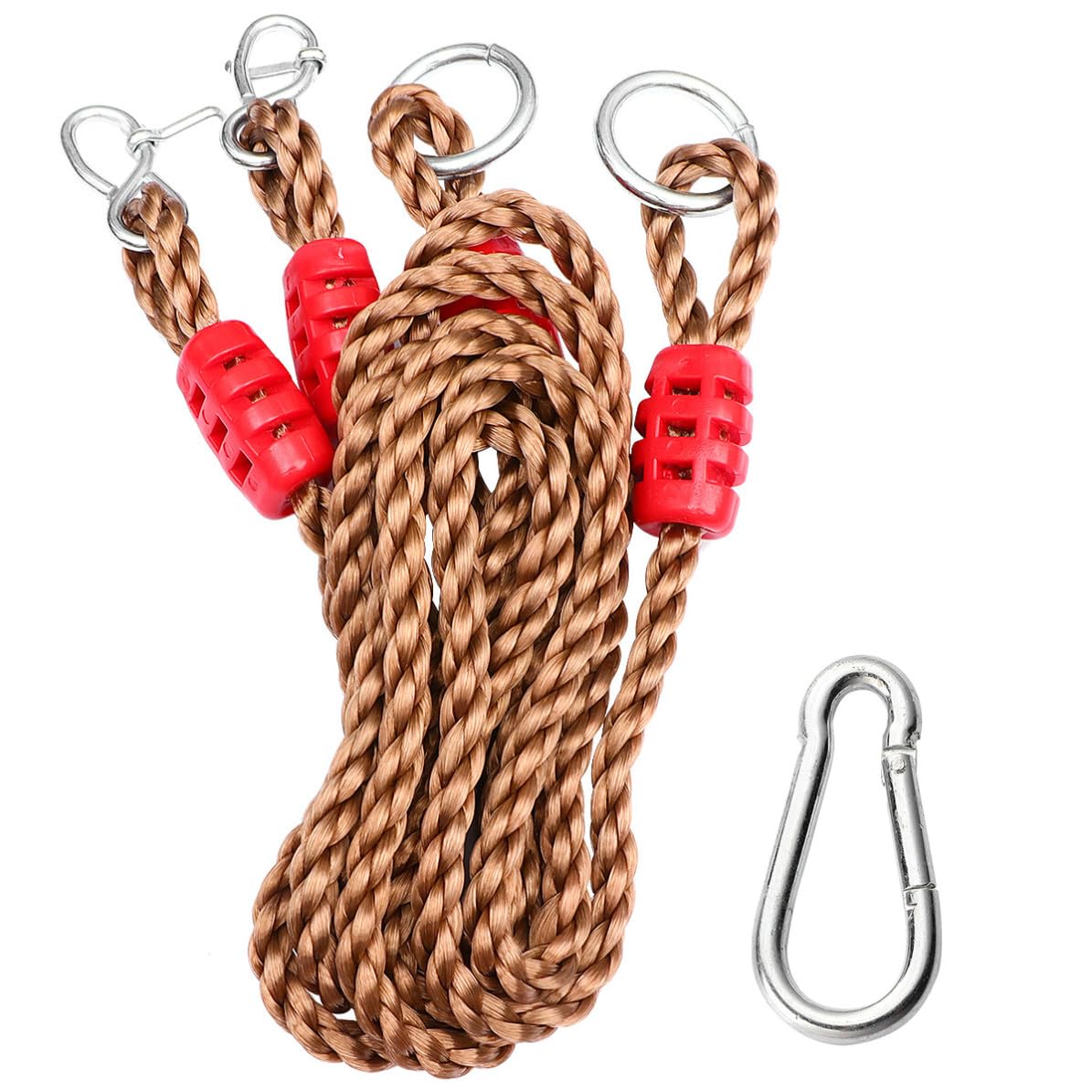 Sangles Suspendre Réglables en Nylon PE pour Balançoire Extérieure, Lot de 6 Pièces Protection la Rupture, Accessoires Robustes pour Activités en Plein Air Couleur Aléatoire