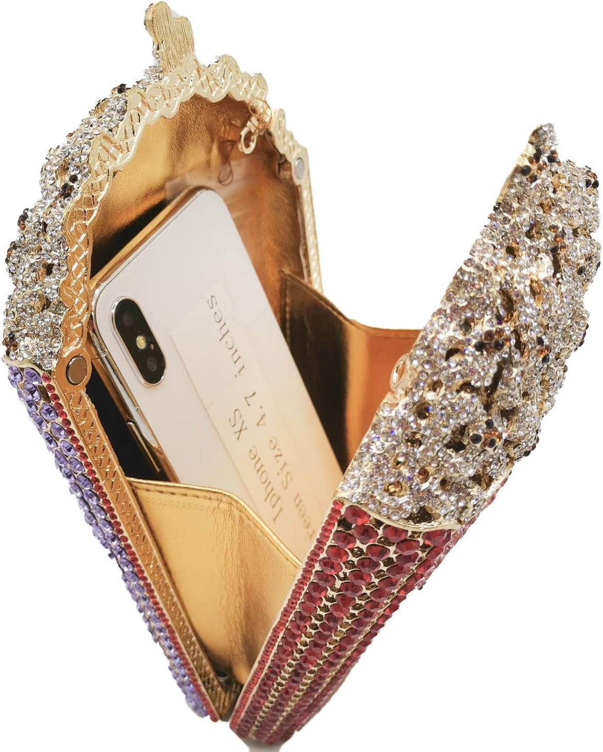 DJBM Luxury Women Popcorn Rhinestone Evening Bag Funny Crystal Handbag Novelty Diamond Clutch Purse for Evening Party Prom - Image 6