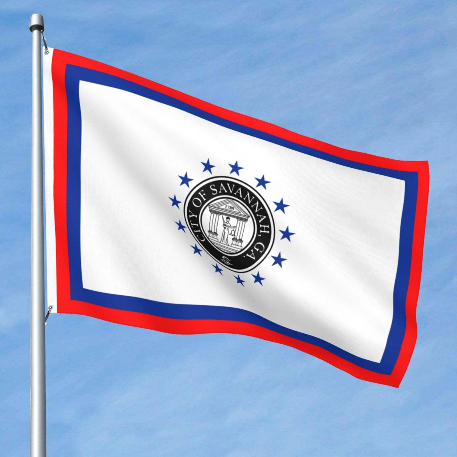 Amazon.com : Flag Of Savannah, Georgia Flag 5x8 Ft Durable Large