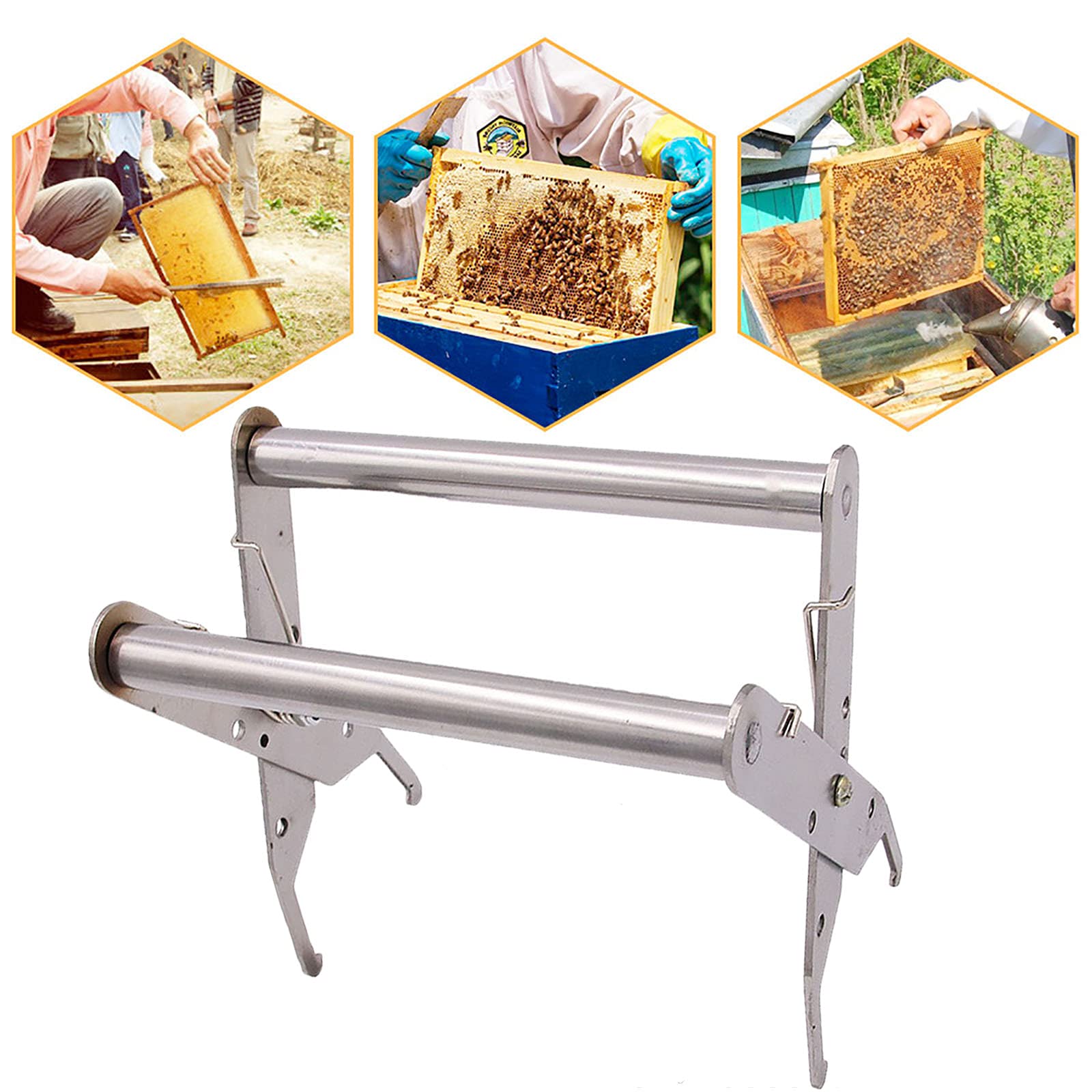 Attrezzo Apicoltura In Acciaio Inox - Raschietto J-Hook Per Alveari Con Design Antiruggine - Foto 10